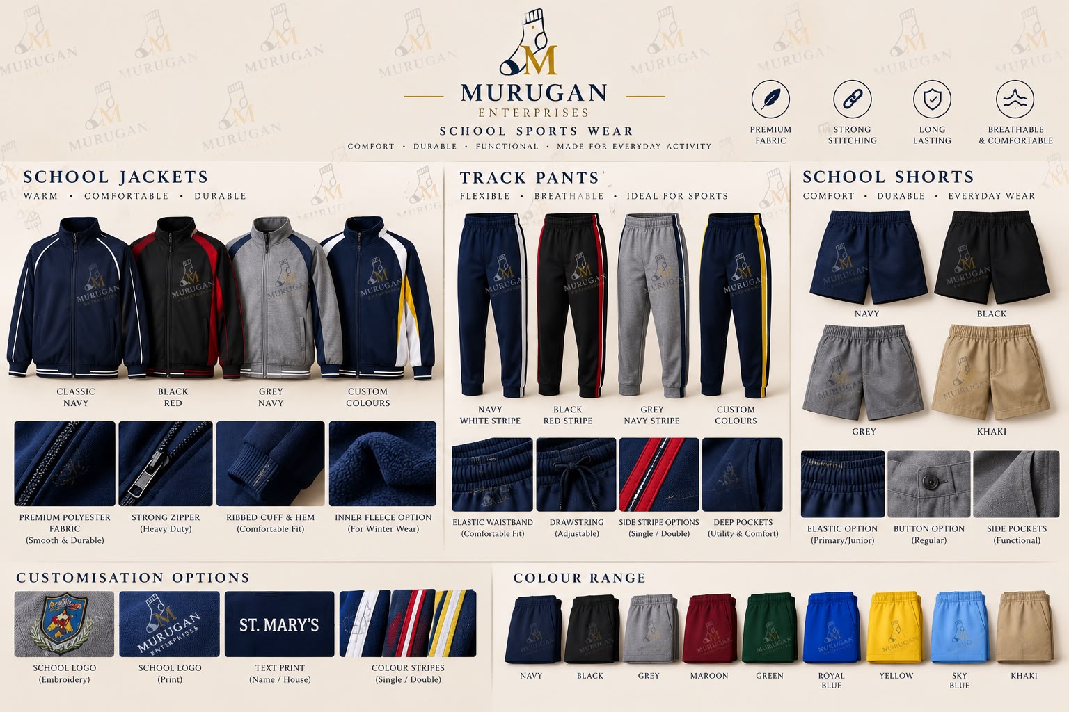 Murugan Enterprises Track Pants & Sportswear