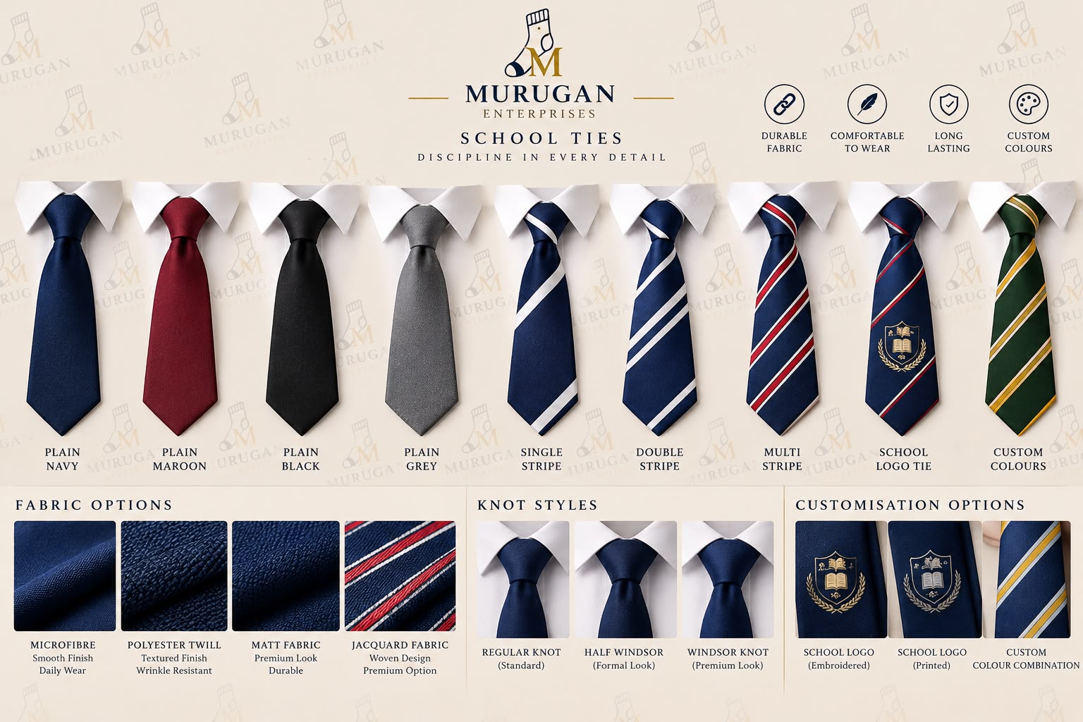 Murugan Enterprises School Ties & Bow Ties